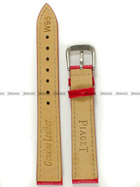 Skórzany pasek do zegarka Pacific W95.16.4.4, 16 mm, Czerwony