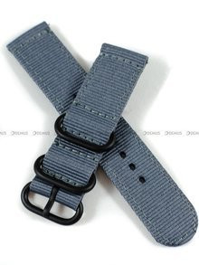 Nylonowy pasek do zegarka Nato PND2.22.1.55, 22 mm, Niebieski
