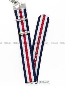 Nylonowy pasek do zegarka Morellato A01U3972A74883CR18, 18 mm, Granatowy, Biały, Czerwony