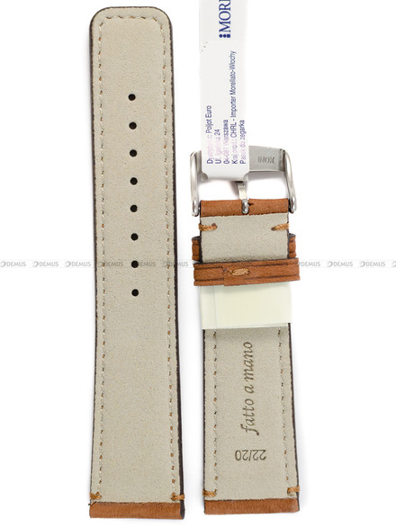 Pasek do zegarka skórzany - Morellato Coubert A01X6021C38041CR22 - 22 mm