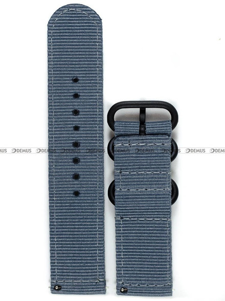 Nylonowy pasek do zegarka Nato PND2.24.55, 24 mm, Niebieski