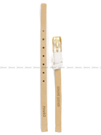 Skórzany pasek do zegarka Obaku V129LGIRW, 6 mm, Biały