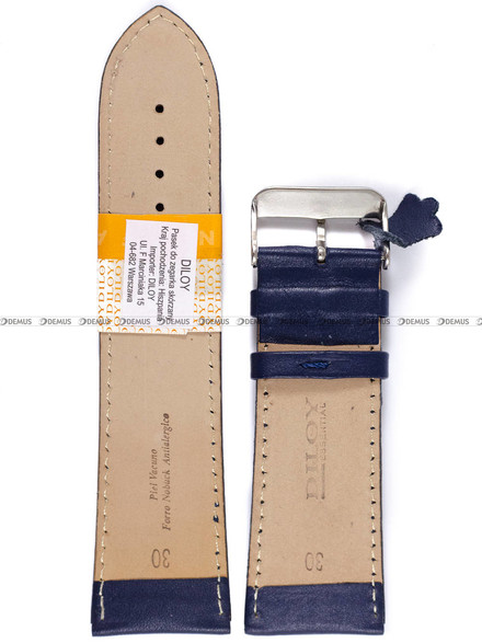 Pasek skórzany do zegarka - Diloy 302ELEA.30.5 - 30 mm - XL