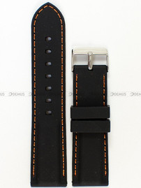 Pasek do zegarka z tworzywa Chermond PG1.24MM.1.5, 24 mm, Czarny