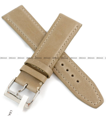 Skórzany pasek do zegarka LAVVU LSKUF22, 22 mm, Brązowy