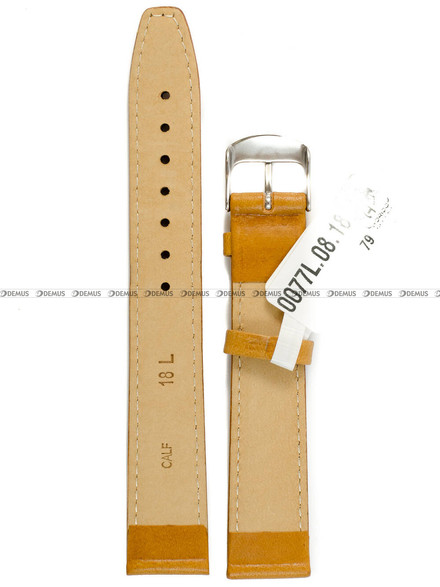 Skórzany pasek do zegarka Horido 0077L.08.18S, 18 mm, Brązowy