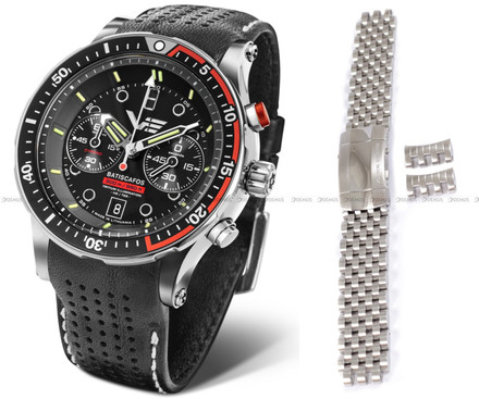 Zegarek Męski Vostok Europe Batiscafos Chrono 6S21-511A771B - Zestaw