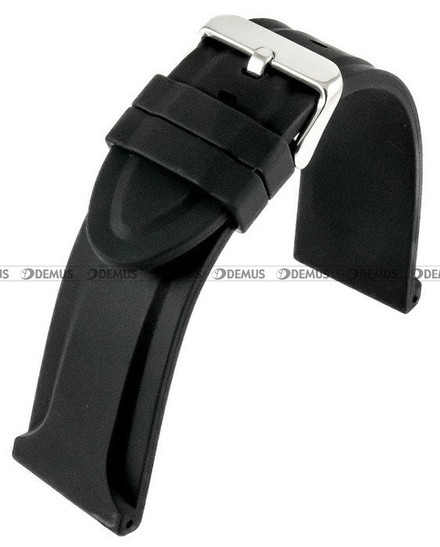 Silikonowy pasek do zegarka Horido 0013.01.28S, 28 mm, Czarny