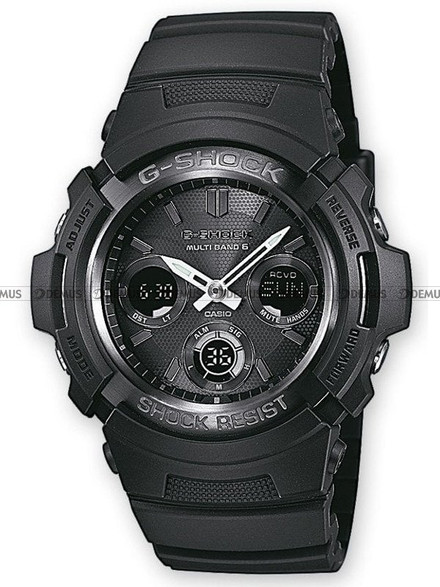 Zegarek Casio G-Shock Radio Controlled AWG-M100B-1AER Męski, Kwarcowy Radio Controlled, Wskazówkowo-Elektroniczny