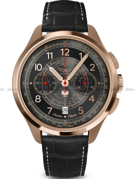 Zegarek Męski Aviator Heritage Chronograph Trimeter V.4.40.2.353.4 PL - Limitowana, Polska edycja