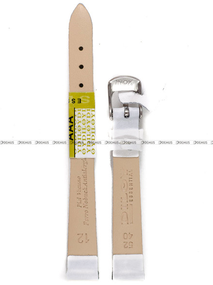 Pasek skórzany do zegarka - Diloy 301.12.22 - 12 mm