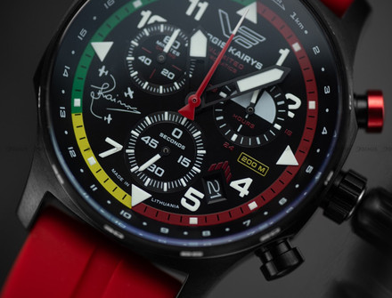 Vostok Europe Jurgis Kairys "UNLIMITED AEROBATICS" VK68-592C775B Zegarek Męski - Limitowana Edycja - Bransoleta mesh oraz dodatkowy pasek silikonowy w zestawie