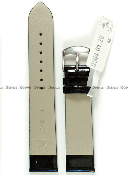 Skórzany pasek do zegarka Horido 0504.01.20S, 20 mm, Czarny
