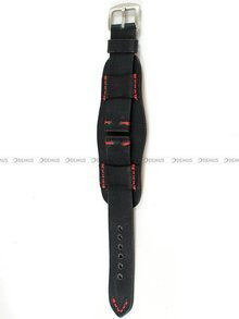 Skórzany pasek do zegarka Tekla PT63.22.1.4, 22 mm, Czarny