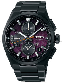 Zegarek Męski Astron "Yozakura" GPS Solar Dual-Time Chronograph SSH171J1 - Limitowana Edycja