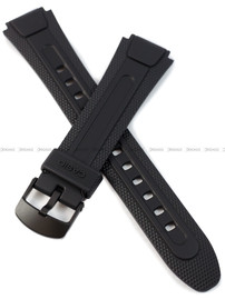 Pasek do zegarka z tworzywa Casio AW-81, 18 mm, Czarny