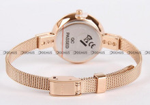 Pozłacana, siateczkowa (mesh) bransoleta do zegarka Obaku V129LVVMV1, 6 mm, różowe złoto