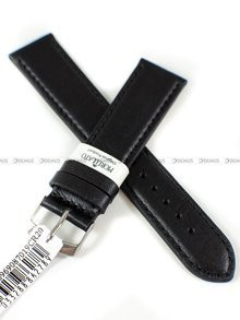 Skórzany pasek do zegarka Morellato A01X0969087019CR20, 20 mm, Czarny