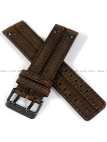 Pasek skórzany do zegarka Vostok Europe Expedition North Pole 6S21-595C643 - 24 mm