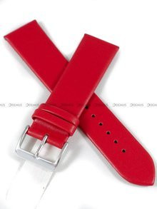 Skórzany pasek do zegarka Horido 4504.06.22S, 22 mm, Czerwony