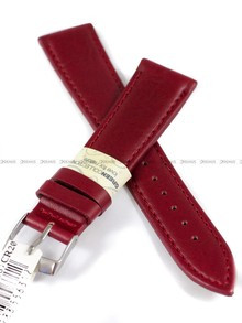 Skórzany pasek do zegarka Morellato A01X4219A97081CR20, 20 mm, Bordowy