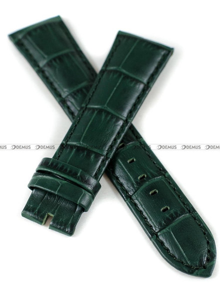 Skórzany pasek do zegarka Aviator Aviator V.3.32, 22 mm, Zielony