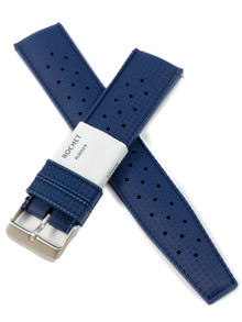 Pasek gumowy do zegarka - Rochet Tropic 8402206 - 22 mm - Niebieski