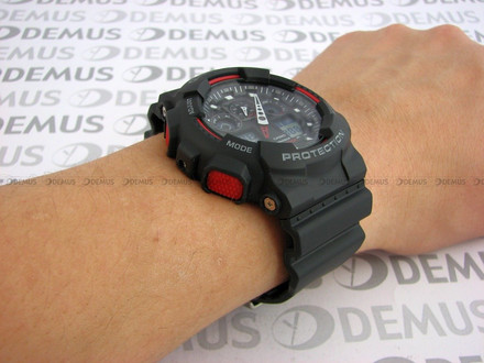 Zegarek Casio G-Shock GA-100-1A4ER Męski, Kwarcowy, Wskazówkowo-Elektroniczny