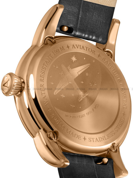 Zegarek Damski Aviator Douglas MoonFlight Diamonds Edition V.1.33.2.380.4