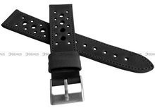 Skórzany pasek do zegarka LAVVU LSGUB22, 22 mm, Czarny