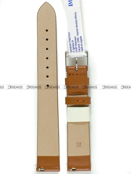 Skórzany pasek do zegarka Morellato A01X5200875137CR16, 16 mm, Brązowy