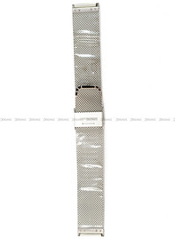 Bransoleta mesh do zegarka - BMS02.20.Z-SSP - 20 mm - z zabezpieczeniem - srebrna