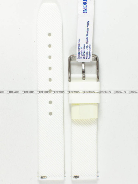 Poliuretanowy pasek do zegarka Morellato A01X5183556017CR18, 18 mm, Biały
