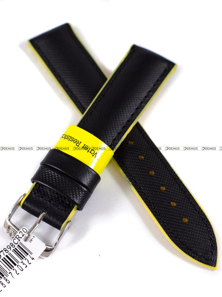 Pasek do zegarka z tworzywa Morellato A01X4762797898CR20, 20 mm, Czarny