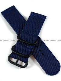 Nylonowy pasek do zegarka Nato PND2.24.5, 24 mm, Niebieski