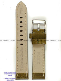Skórzany pasek do zegarka Pacific W48.24.9.9, 24 mm, Zielony