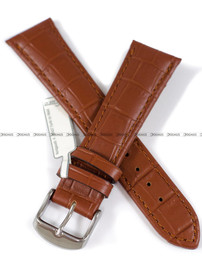 Pasek skórzany do zegarka - Fluco Classic Kroko Chrono 369M-03-22 - 22 mm