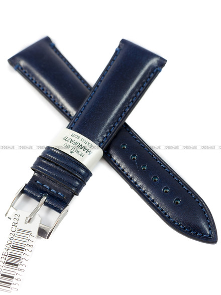 Wodoodporny Pasek do zegarka skórzany - Morellato A01X6122E40062CR22 - 22 mm