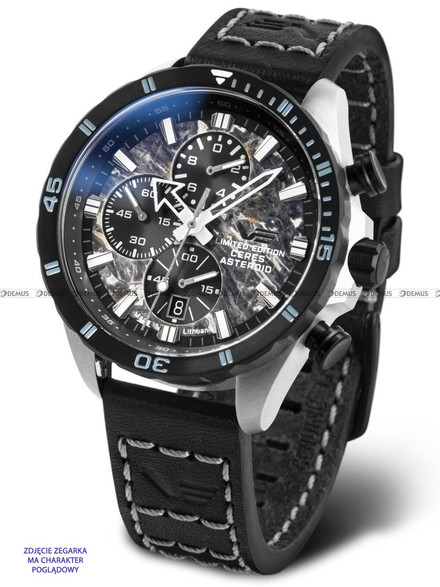 Pasek skórzany do zegarka Vostok Europe Almaz 6S10-320E693 - 22 mm