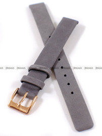 Skórzany pasek do zegarka Obaku V209LXVJRJ, 12 mm, Grafitowy