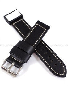 Skórzany pasek do zegarka Condor 644R.01.22.W, 22 mm, Czarny