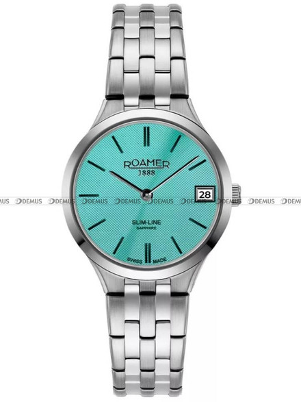 Roamer Slim Line Classic Ladies Tiffany Blue 512857 41 05 20 Zegarek Damski