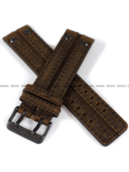 Pasek skórzany do zegarka Vostok Europe Expedition North Pole 6S21-595C643 - 24 mm