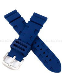 Niebieski pasek silikonowy do zegarka Vostok Europe EXPEDITION NORTH POLE - Polar Spruce VR42-595A733 - 24 mm