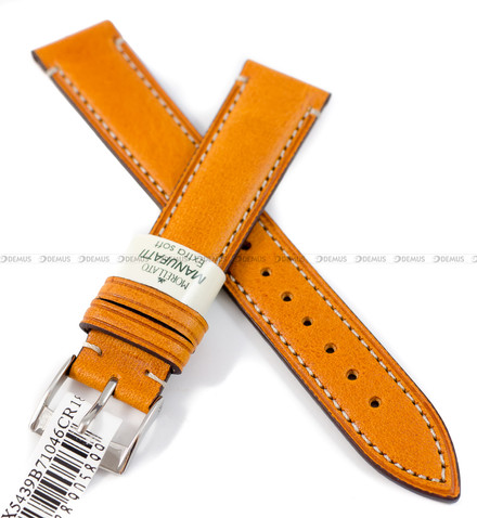 Pasek skórzany do zegarka - Morellato Manufatti A01X5439B71046CR18 - 18 mm