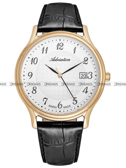 Zegarek Adriatica Mens strap A8000.1223Q Męski, Kwarcowy, Wskazówkowy