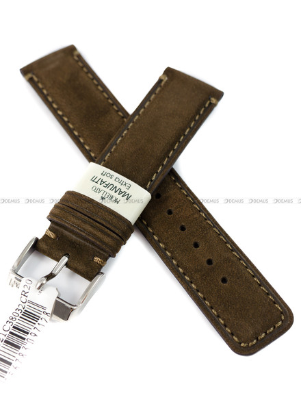 Pasek do zegarka skórzany - Morellato Coubert A01X6021C38032CR20 - 20 mm
