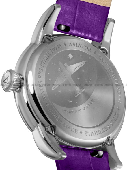 Zegarek Damski Aviator Douglas MoonFlight Diamonds Edition V.1.33.0.361.4