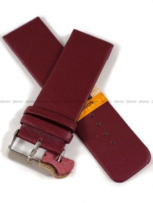 Skórzany pasek do zegarka Diloy 327.28.4, 28 mm, Bordowy