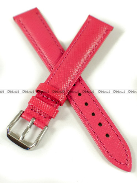 Skórzany pasek do zegarka Pacific W95.16.20.20, 16 mm, Różowy